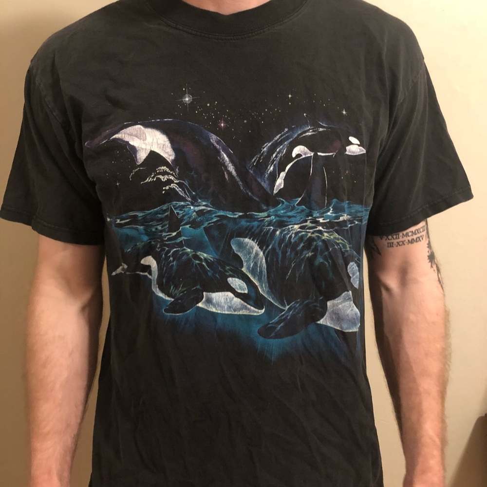 Vintage Orca Whales Shirt